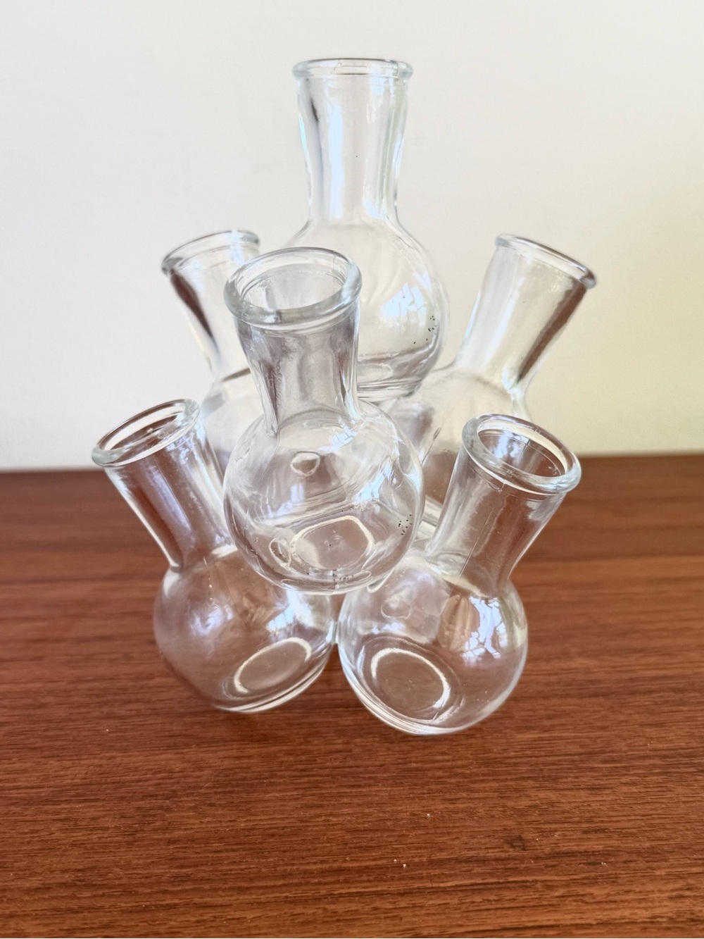Vintage midcentury glass propagation bud vase